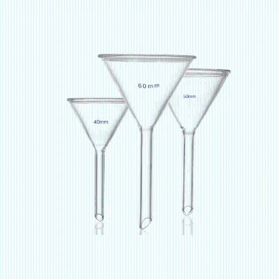 Stub Standard Funnel Triangular Funnel Laboratory Glass Caliber 40 50 60 75 100 120