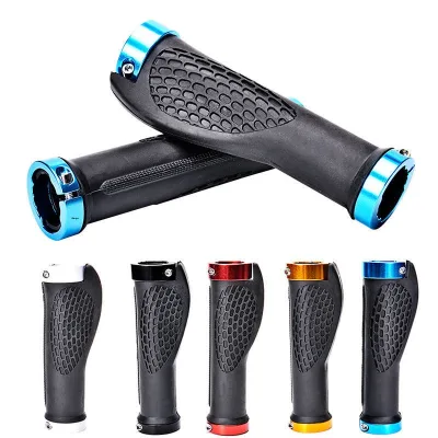 Palm-Shaped Ergonomic Mountain Bike Handlebar Grips Double-Lock Anti-Slip Rubber 22mm Bicycle Parts