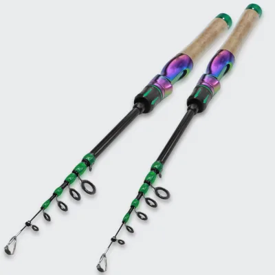 Mini Telescopic Micro-baiting Tenkara Rod Ultra-short Section Catapult-style Portable 43cm Collapsed 100g Carbon Soft Tone Rod