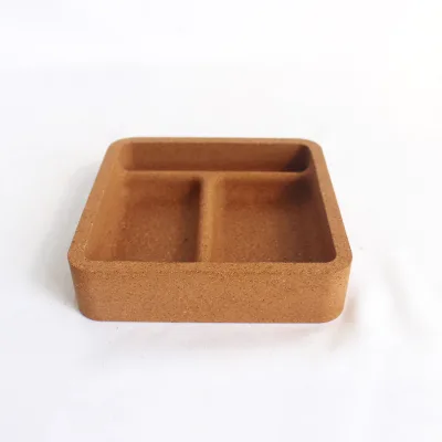 Storage Box Desktop Cork Storage Box Cork Soap Box Holder Soap Dish Soap Savers case Container for Bathroom Camping Gym