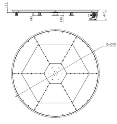 Free Angle Automatic Rotation Car Turntable for Confined Places