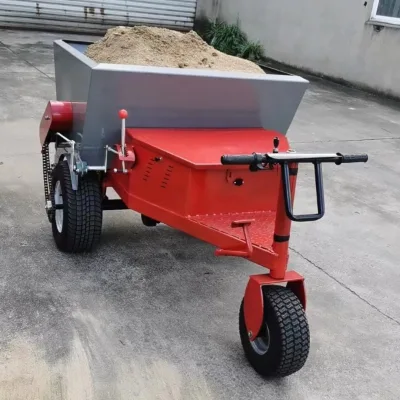 Popular Electric Ride-on Sand Filler Bucket Capacity 500kg Small Ride-on Sand-filling and Grass-cutting Machine for Sports Turf