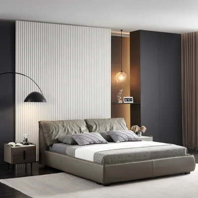Modern Style Bed Furniture Bedroom Fabric Upholstery Queen Bedroom Set Luxury Bedroom Set