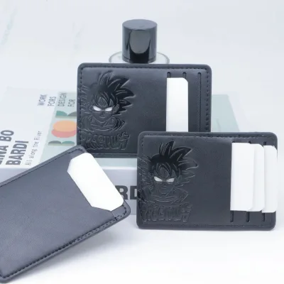 New Card Bag, Card Clip, ID Hollow Card Cover, Men's One-piece Portable Card Bag, PU Card Bag