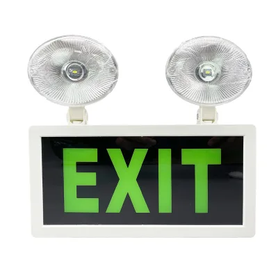 2025 Plastic Housing 1.2V Nickel Battery Led Emergency Exit Sign Combo