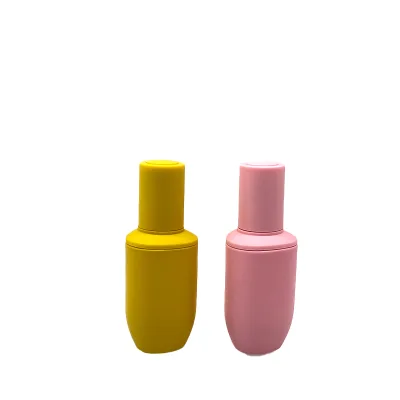 30ml Colored Cosmetic Glass Bottle with Rotary Dropper Pump