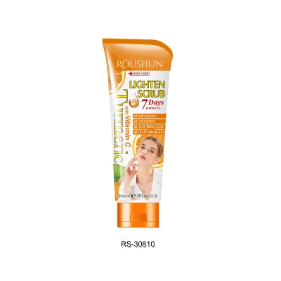 ROUSHUN Turmeric Face Scrub Natural Organic Facial Scrub Turmeric Vitamin C Organic Body Scrub