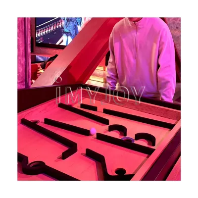 Customizable Indoor Outdoor Carnival Booth Activity Prop Interactive Swinging Balance Ball Table Wood Board Game