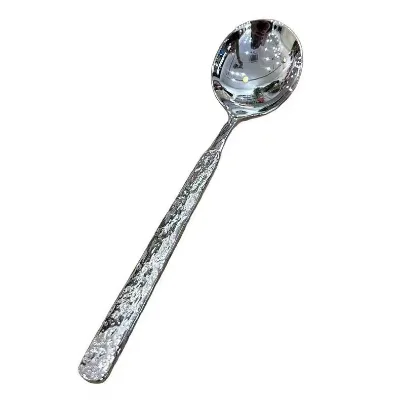 Offering Stainless Steel Spoons, Ice Crack Pattern Spoons, Stone Texture Spoons, Suitable for Western Restaurant Serving Spoons.