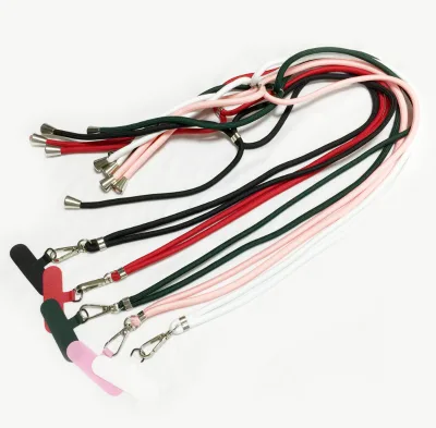 Solid Color Strap Adjustable Crossover Shoulder Round Cell Phone Crossbody Lanyard Strap for Mobile Phone Strap