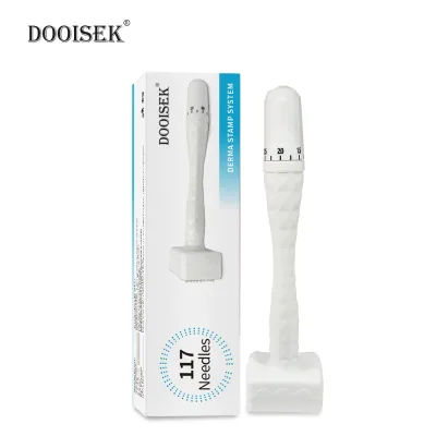 Best Seller Derma Stamp Adjustable 0.25mm 0.5mm Needle Length Microneedling Skin Care Tool Facial Treatment for Face and Body