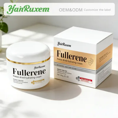 Private Label Face Cream Hydrating Fullerene Facial Moisturizer Anti-Aging Repair Cream for Women Daily Skincare