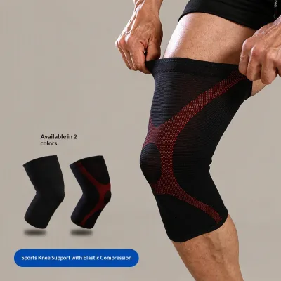 Spandex Nylon Shock-Absorbing Non-Slip Knee Pads for Men Women-Professional Patella Protection for Cycling Fitness Badminton