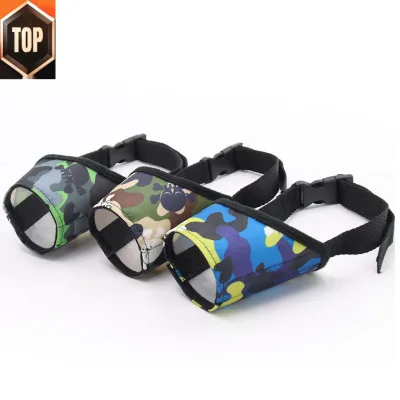 Soft Nylon Muzzles Anti-Biting Air Mesh Breathable Drinkable Adjustable Loop Pets Dog Mouth Muzzle Nylon and Cotton Dog Muzzle