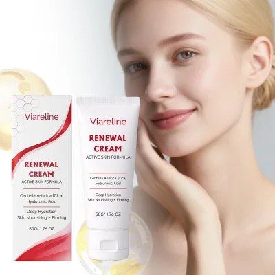 Viareline 50g Daily Gentle Face Cream for Deep Hydration & Soft Skin Care Nourishing Firming Renewal Cream
