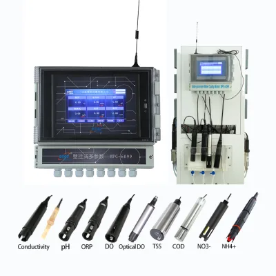 Industrial Digital Multi Parameter PH Ammonia NH3 NH4 Nitrate NO3 Dissolved Oxygen Sensor Water Quality Analyzer for Hydroponic