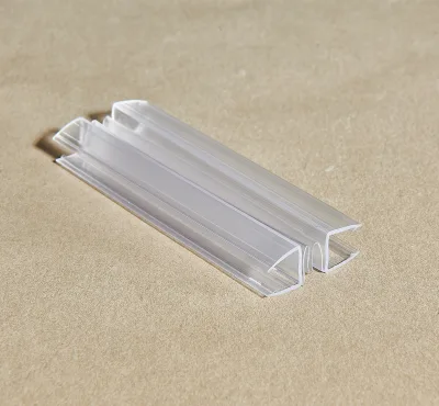 Modern Bathroom Shower Glass Door PVC Plastic Rubber Waterproof Fixed-to-Glass Partition Seal Soundproof Dustproof Insectproof