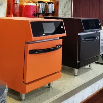 Commercial Automatic Countertop High Speed Rotary Oven with Touch Controls for Coffee and Sandwich Shops Snack Bars