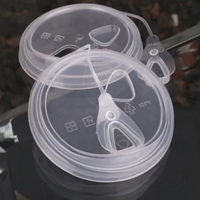 PP Disposable High Quality 90mm Clear Plastic Leakproof Lid for Cup