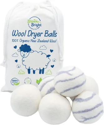 7cm Natural Eco Friendly Washing Machine Laundry Clean Ball Organic Reusable XL 100% Softener Wool Felt Dryer Balls 3+ Shorten