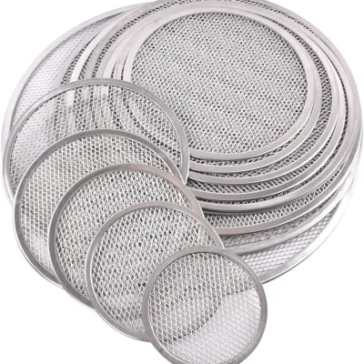 Best Quality Stainless Steel Wire Mesh Baking Trays / Aluminum Pizza Pan Screen