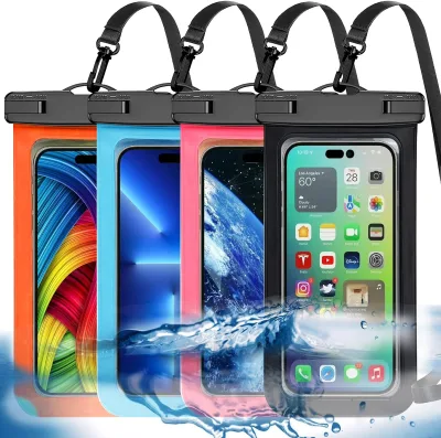 Waterproof PVC Mobile Phone Case Dry Bag (IP68 Protection) for for for More 7.5 Inches-Shockproof Transparent