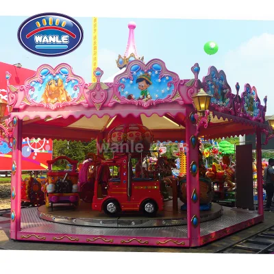 Colorful Kids Carousel Ride for Amusement Park and Outdoor Playground Use