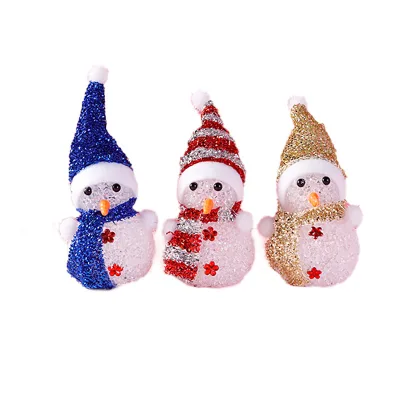 Christmas Led Snowmen Lamp Color Changing Snowman Night Lights Battery Operated Colorful Lights Gifts for Xmas Party Supplies