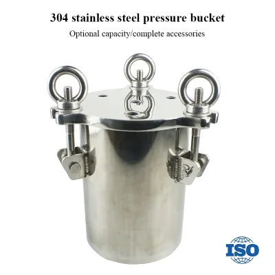 High Pressure Corrosion Resistant Stainless Steel Pressure Bucket Customizable Air Pressure Tank for Fluid Dispensing