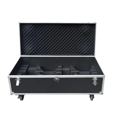 Black Durable Aluminum Alloy Flight Case with Eva Sponge Customizable OEM Equipment Transport Case