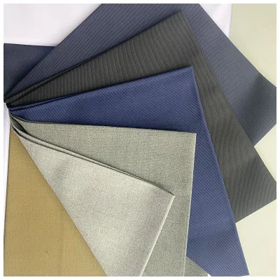 Italy Fashion Jacquard TR Suiting Fabric Customized Seven Star Woven Twill Garment Lining for Boys Girls Plain Dyed English