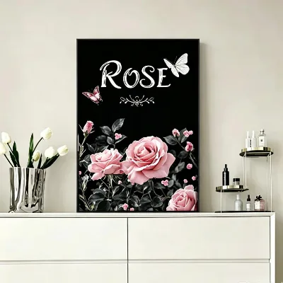 Wholesale Desktop Warm Exquisite Luxury High Cost-performance 3D lightning Film Minimalist Style Floral Theme Colorful Painting