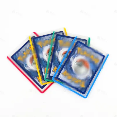 YAGELI Custom Colorful Rigid Card Holder Hard Plastic Trading Card Protector Clear Card Display Case OEM ODM Wholesale