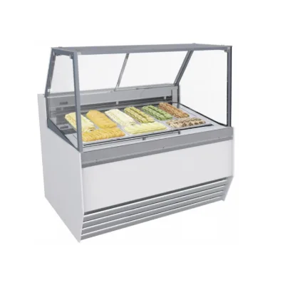 Commercial Luxury Hotel Catering Equipment Gelato Showcase for Restaurant Banquet Kitchen Refrigeration Essentials