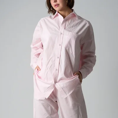 New Arrival Logo Custom Breathable Casual Stylish Women Shirt Jacket