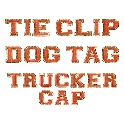 OEKO-TEX Certified Custom Chenille Patch with Glitter Border, 4mm High-Build Varsity Letter Badge for Trucker Caps AWELLS