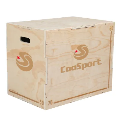 Fitness Jump Training and Conditioning Wooden Jump Box Pine Surface Poplar Core Box