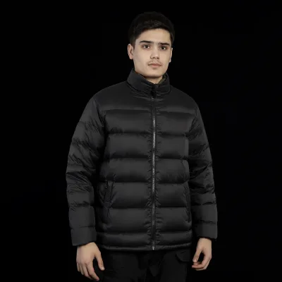 Wholesale Custom High Quality Casual Canvas Fashion Plus Size Puffer Winter Man's Waterproof Zipper Closure