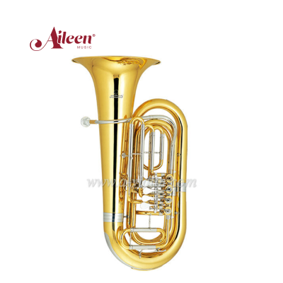 3/4 Bb Key Lacquer Finish Yellow Brass Piston Tuba (TU500G)