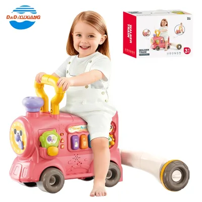 Multifunctional Newly Design 3-in-1 Baby Walker Baby Activity Featuring Stroller Ride-on Toys Early Childhood Educational Toys.