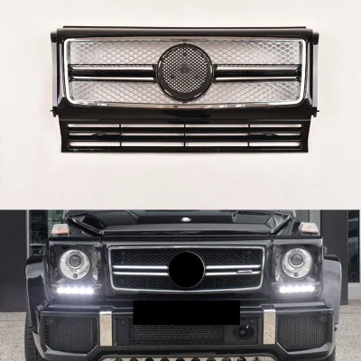 2000 Year+ G Class W463 G350 G500 G550 to G63 ABS Material Exterior Trim Parts Front Grille for W463 G63 Style Front Grill