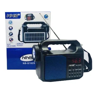 Nns 182 S Ns-S182S Ns-S182Sl Solar Lamps and Radio Am Sw Fm Speakers Radios Que Funcionanan Con Panel Solar