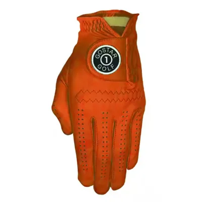 Golf Gloves Women Right Handed Golfer Left Hand With Ball Marker , Leather Premium Grip Soft Womens Golf Glove, Size S M ML L