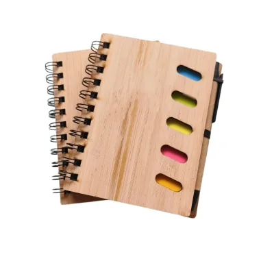 Custom Eco Friendly Employee Appreciation Gift Set with Inspirational Spiral Notebook & Sticky Notes for Nurses & Teachers