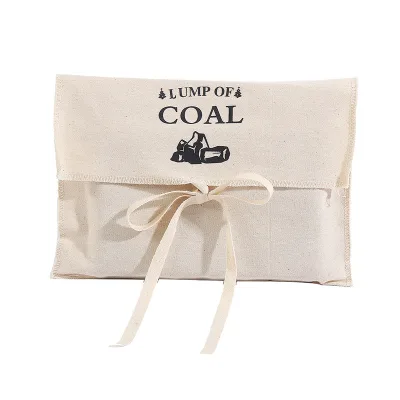 Practical Cotton Canvas Drawstring Envelope Bags Dustproof Linen Christmas Gift Storage Wallets Custom Logo Stylish Fashion