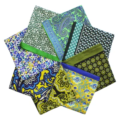 Handkerchief FULL Paisley Pattern Hanky Custom Mens Suit Pocket Squares