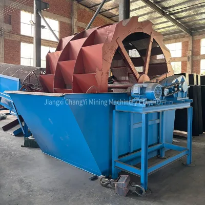 Quartz Sand Washing Plant Fine Sand Recovery Machine Customized Three-Row Wheel Bucket Sand Washer
