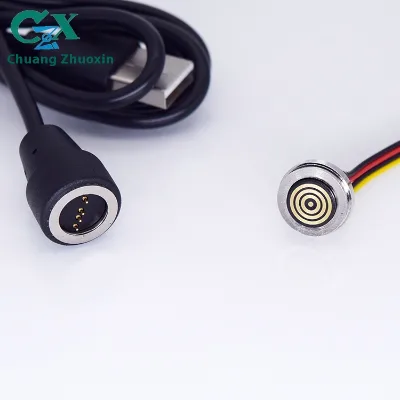 Manufacturer's for 4-Pin Blind Suction 360° Magnetic Connector wearable magnetic charger pin connector