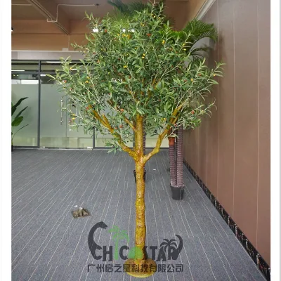 2021 New High Quality 5m Fiberglass Artificial Olive Tree Eco-Friendly Indoor Simulation Design for Sale