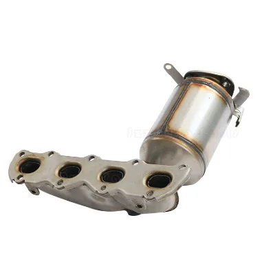 Car Exhaust System High Flow Euro 3 Catalytic Converter with Manifold Fastening Screws with Nuts for LAVIDA 1.6